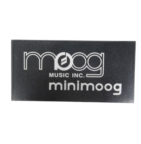 Home, Plaque Minimoog Model D en alliage